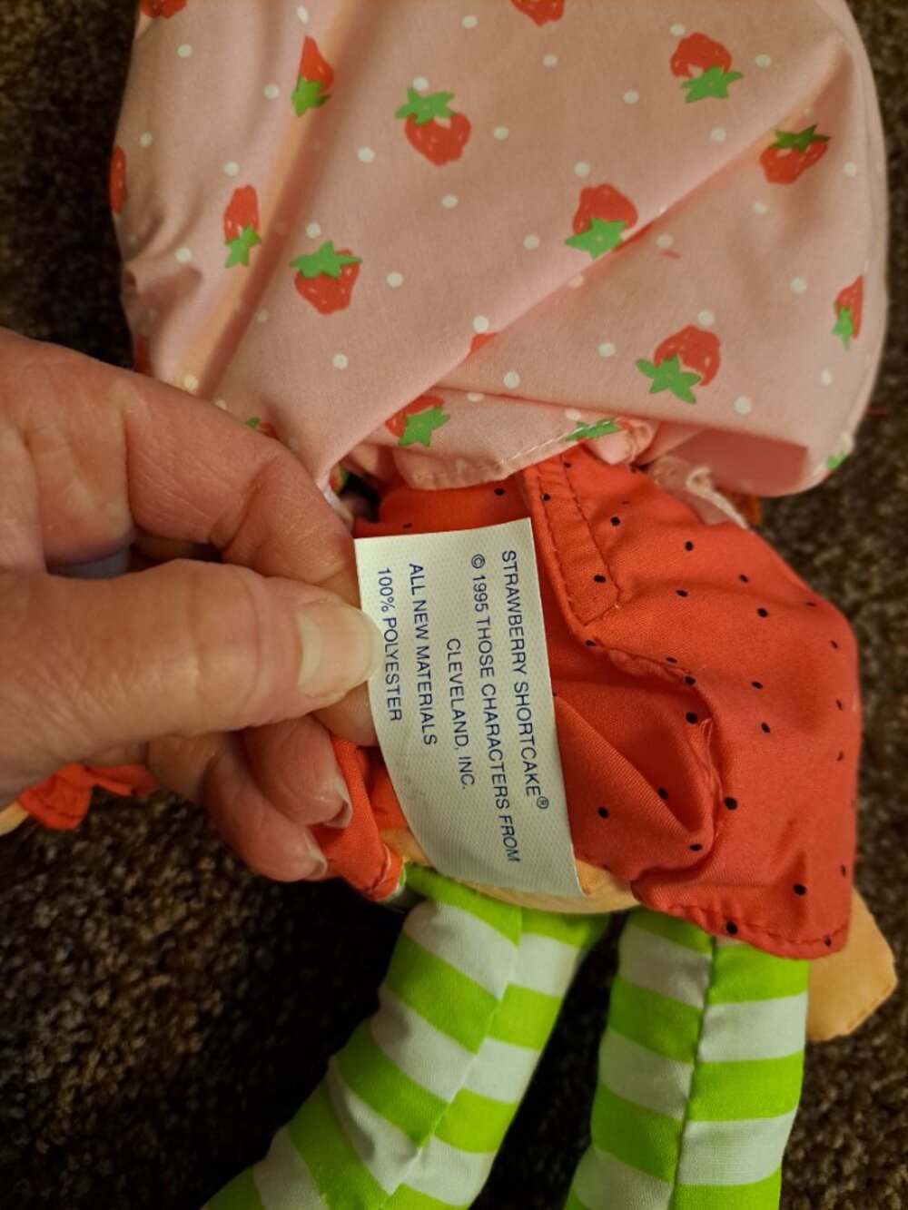 NWT Vintage Strawberry Shortcake cloth rag doll, special by Little Debbie Snacks - Picture 2 of 12